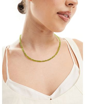 DesignB London beaded necklace in green