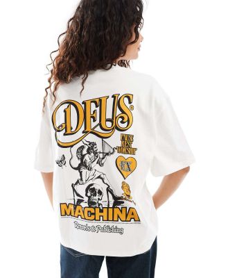 Deus Ex Machine Joy graphic t-shirt in white