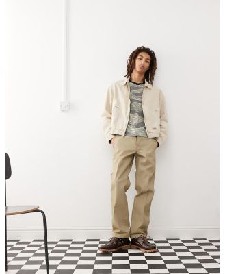 Dickies 873 slim straight fit work chino pants in khaki-Green