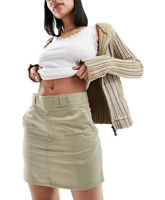 Dickies mini work skirt in beige tan-Neutral