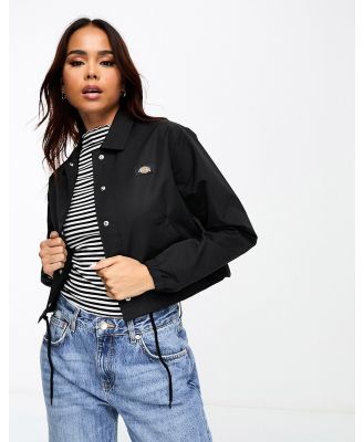 Dickies Oakport cropped coach jacket in black