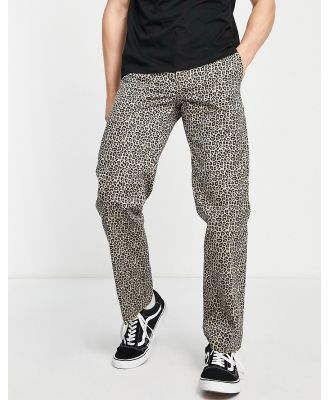 Dickies Silver Firs leopard print pants in multi