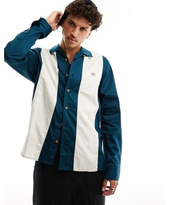 Dickies Westover retro striped shirt in blue