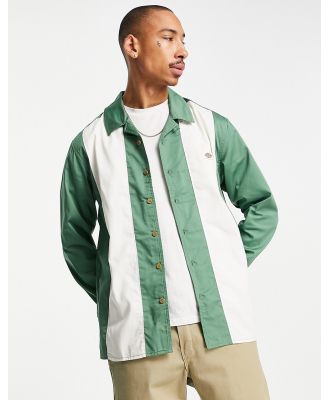 Dickies Westover shirt in white/green