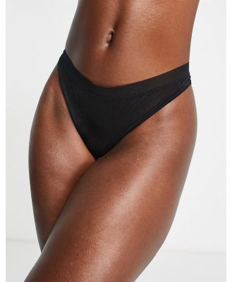 DKNY Intimates glisten and gloss thong in black