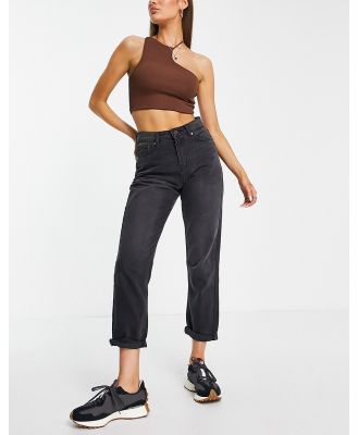 DTT Emma super high waisted mom jeans in washed black