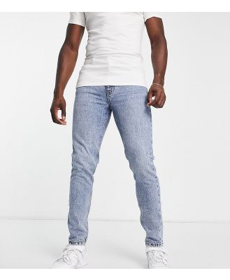 DTT Tall rigid cropped tapered fit jeans in vintage light blue