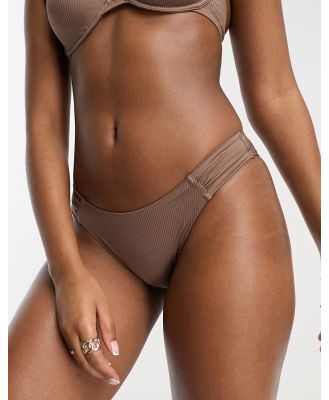 Dorina Kibera high leg bikini bottoms in brown