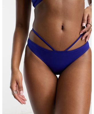 Dorina Untouched Oasis high leg bikini bottoms in cobalt blue