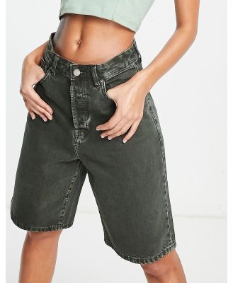 Dr Denim Bella balloon fitted shorts in washed black