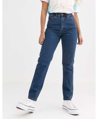 Dr Denim Nora high rise mom jeans in mid retro-Blue