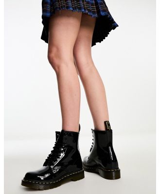 Dr Martens 1460 8 eye boots in black patent leather