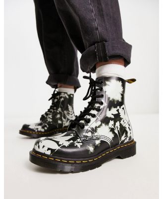 Dr Martens 1460 Pascal boots in floral shadow print-Multi