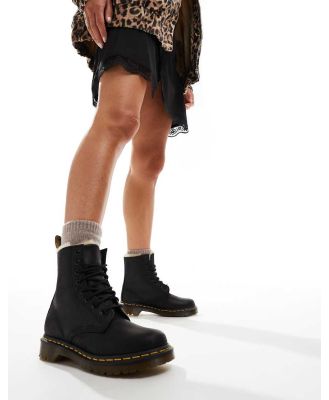 Dr Martens 1460 Serena black Wyoming boots in black leather