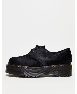 Dr Martens 1461 Quad 3 eye shoes in black pony leather