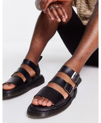 Dr Martens Gryphon strap sandals in black brando