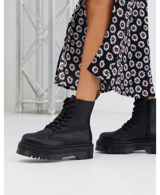 Dr Martens Jadon chunky boots in vegan black