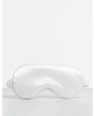 Easilocks Classic Satin Eye Mask - White