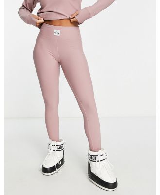 Eivy Ice Cold base layer ribbed leggings in pink