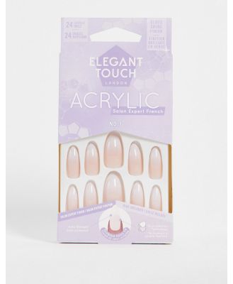 Elegant Touch Acrylic French Ombre Stiletto False Nails No. 01-Pink