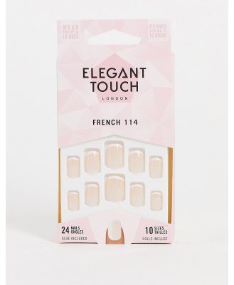 Elegant Touch French 114 False Nails-White