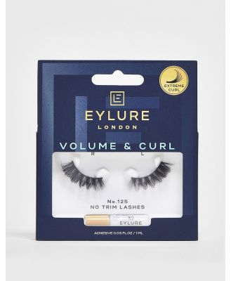 Eylure Volume & Curl 3/4 Length False Lashes - No.125-Black