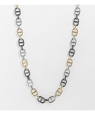 Faded Future neck chain in mixed metalwork-Gold