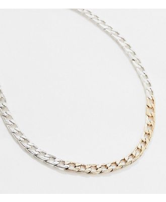 Faded Future two tone antique chain necklace in silver