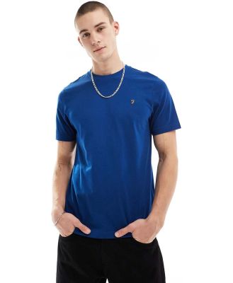 Farah Danny cotton t-shirt in blue