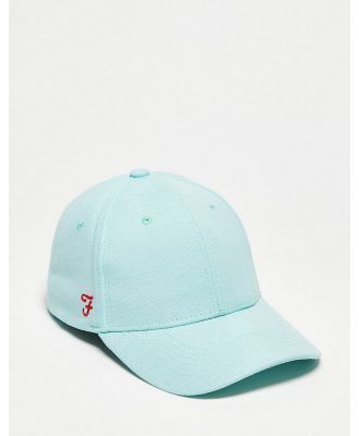 Farah logo baseball cap in light blue-Green