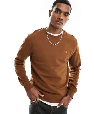 Farah Tim sweatshirt in brown