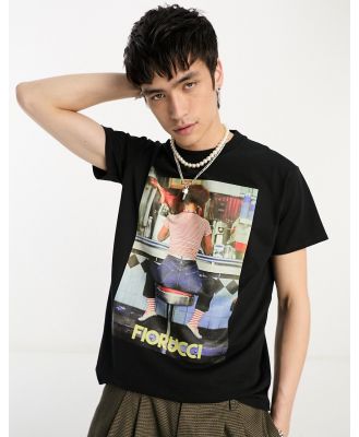 Fiorucci relaxed t-shirt with poster graphic in black