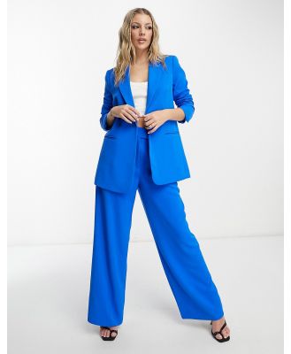 Forever New tailored wide leg pants in blue