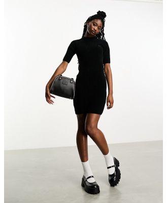 Fred Perry chenille rib dress in black