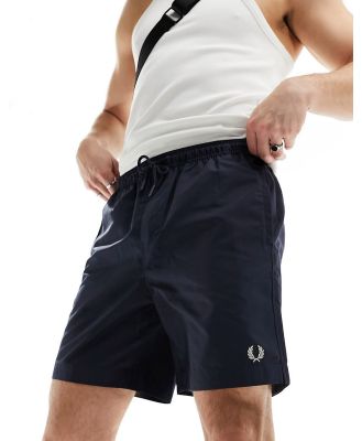 Fred Perry classic swim shorts in navy