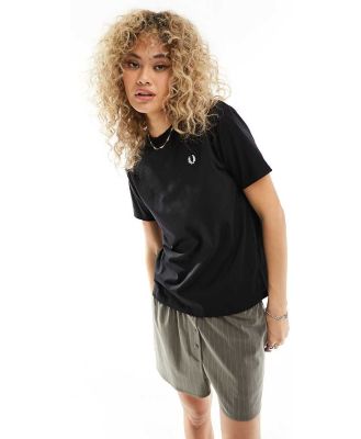 Fred Perry crew neck t-shirt in black