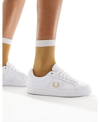 Fred Perry leather sneakers in white