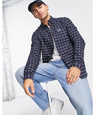 Fred Perry oxford check shirt in navy