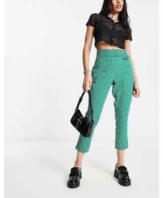Fred Perry x Amy Winehouse gingham pants in green