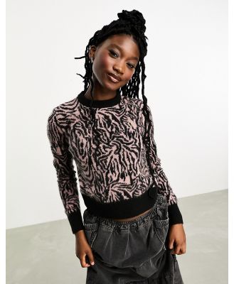 Fred Perry x Amy Winehouse zebra jumper in pink