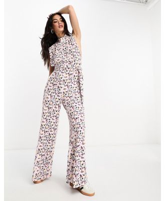Free People Vibe Check floral print jumpsuit in multi-White