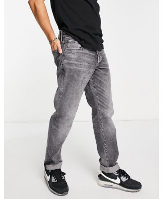 G-Star 3301 regular tapered jeans in washed black