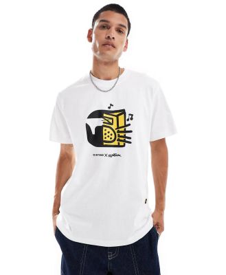 G-Star boombox oversized t-shirt in white with chest print