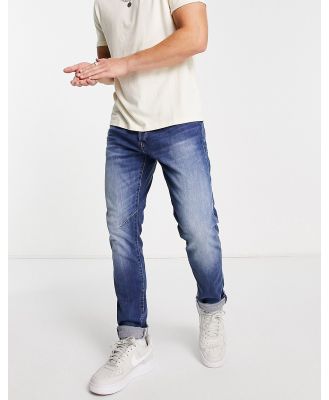 G-Star D-Staq 5 pocket slim jeans in mid blue