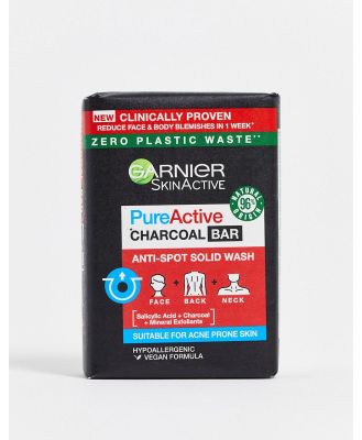 Garnier Pure Active Charcoal Cleansing Bar with Salicylic Acid for Blemishes 100g-No colour