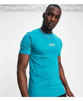Good For Nothing Tall centre print logo t-shirt in turquoise-Green