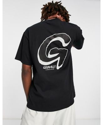 Gramicci Big G logo back print t-shirt in black
