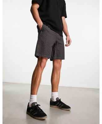 Gramicci OG seersucker shorts in grey