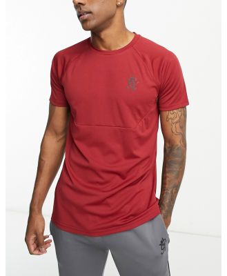 Gym King Fundamental lightweight poly t-shirt in red