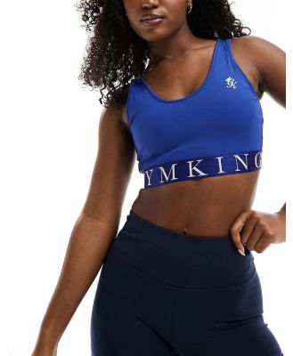 Gym King Impact sports bra in blue